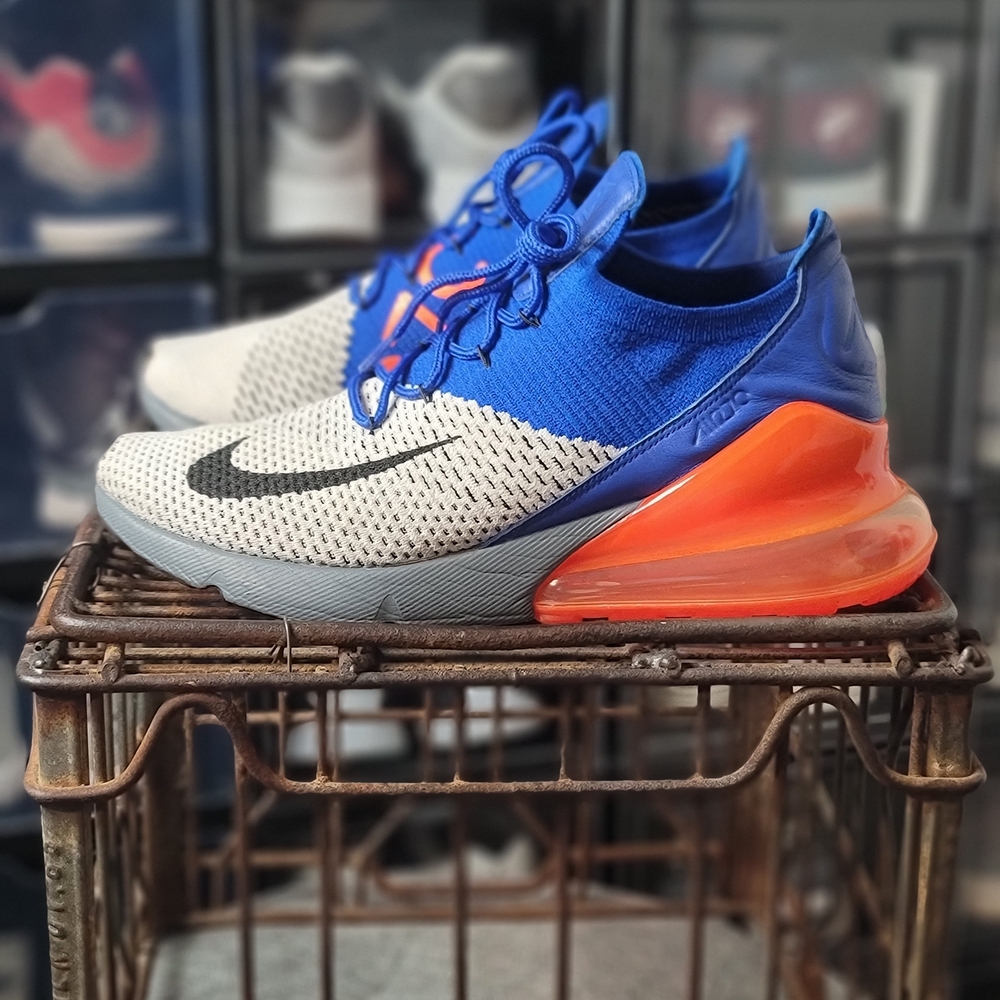 Nike Air Max 270 "Racer Blue/ Total Crimson" Good Preowned Condition. Fastshippr - Picture 4 of 13